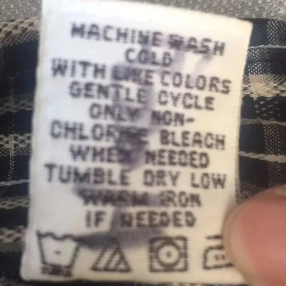 PRONTO UOMO Men Long Sleeve Button Down Plaids 100% Cotton Dress Shirt Sz Large - Picture 9 of 9